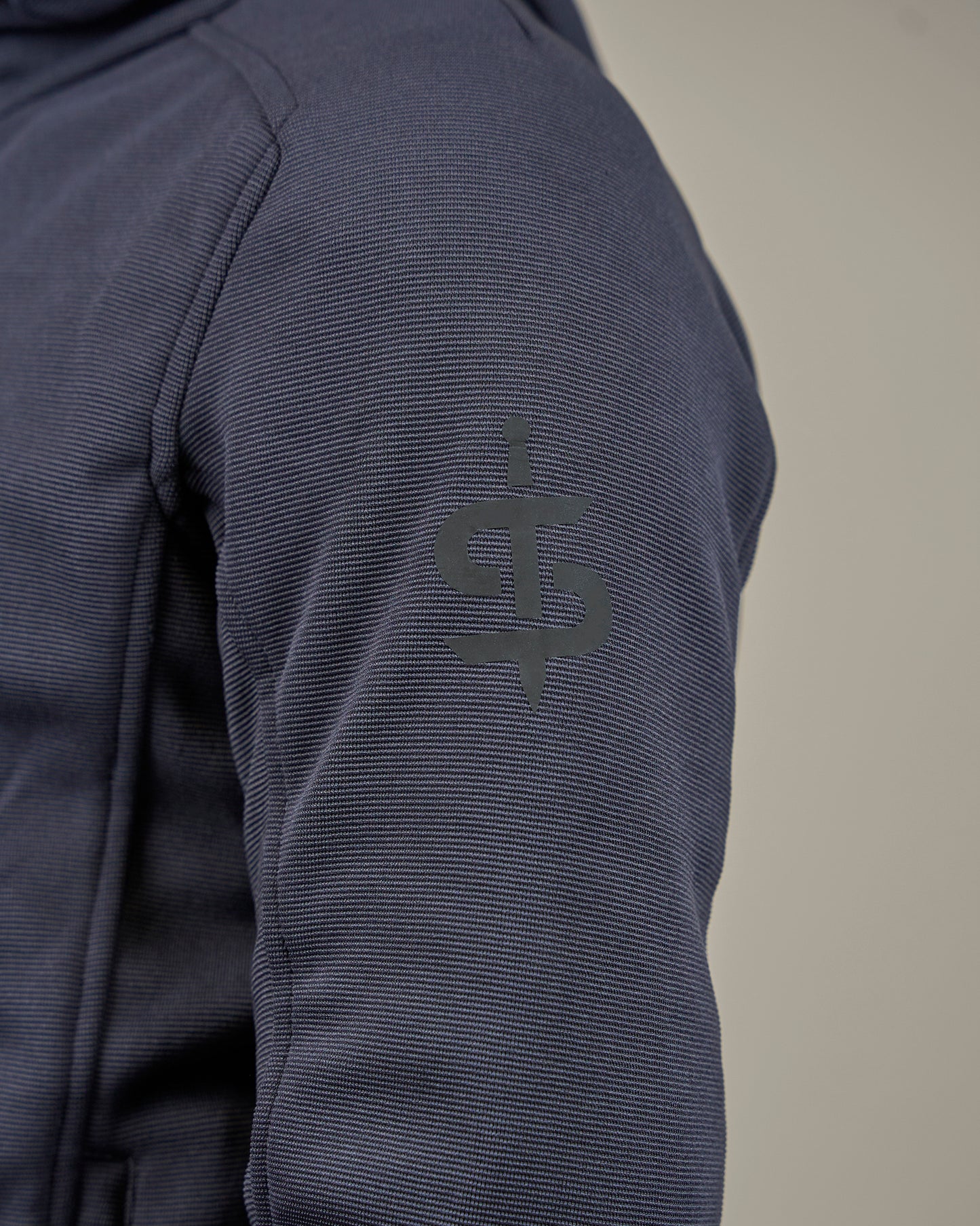 Blade Grey Turbulence Zip Up Unisex Motorcycle Hoodie