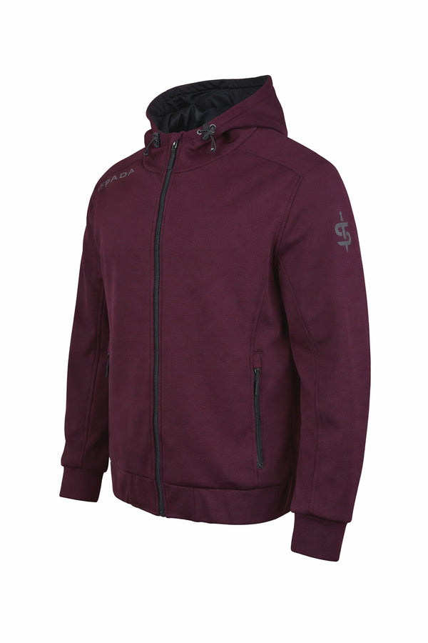 Blade Port Red Zip Up Mens Motorcycle Hoodie