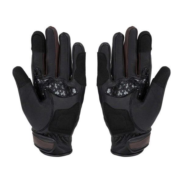Bennett Ladies Chocolate Brown Motorcycle Gloves