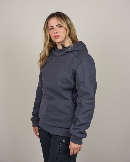 Blade Grey Turbulence Ladies Motorcycle Hoodie