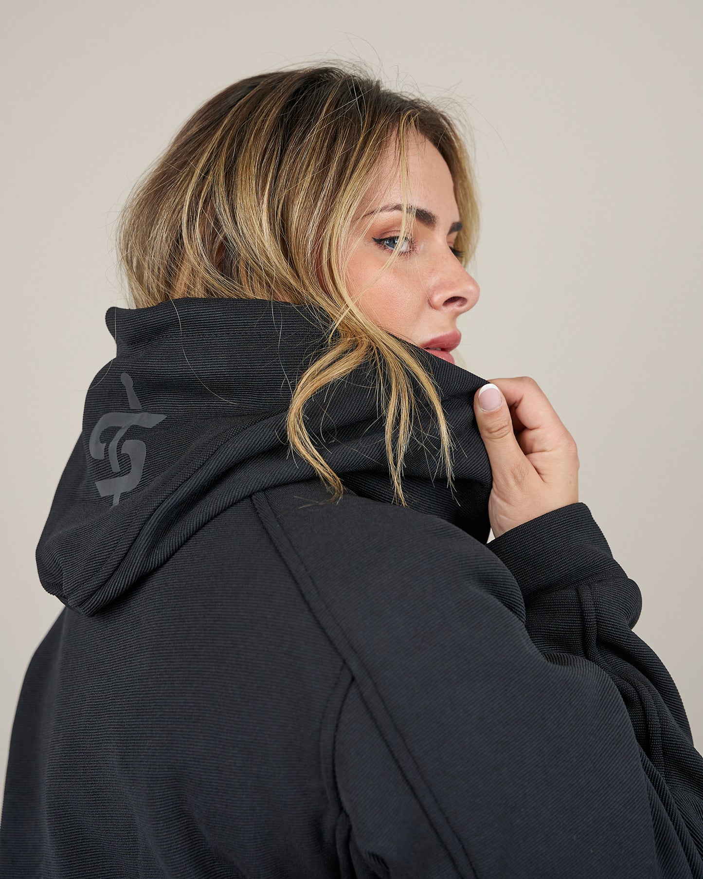 Blade Black Zip Up Ladies Motorcycle Hoodie