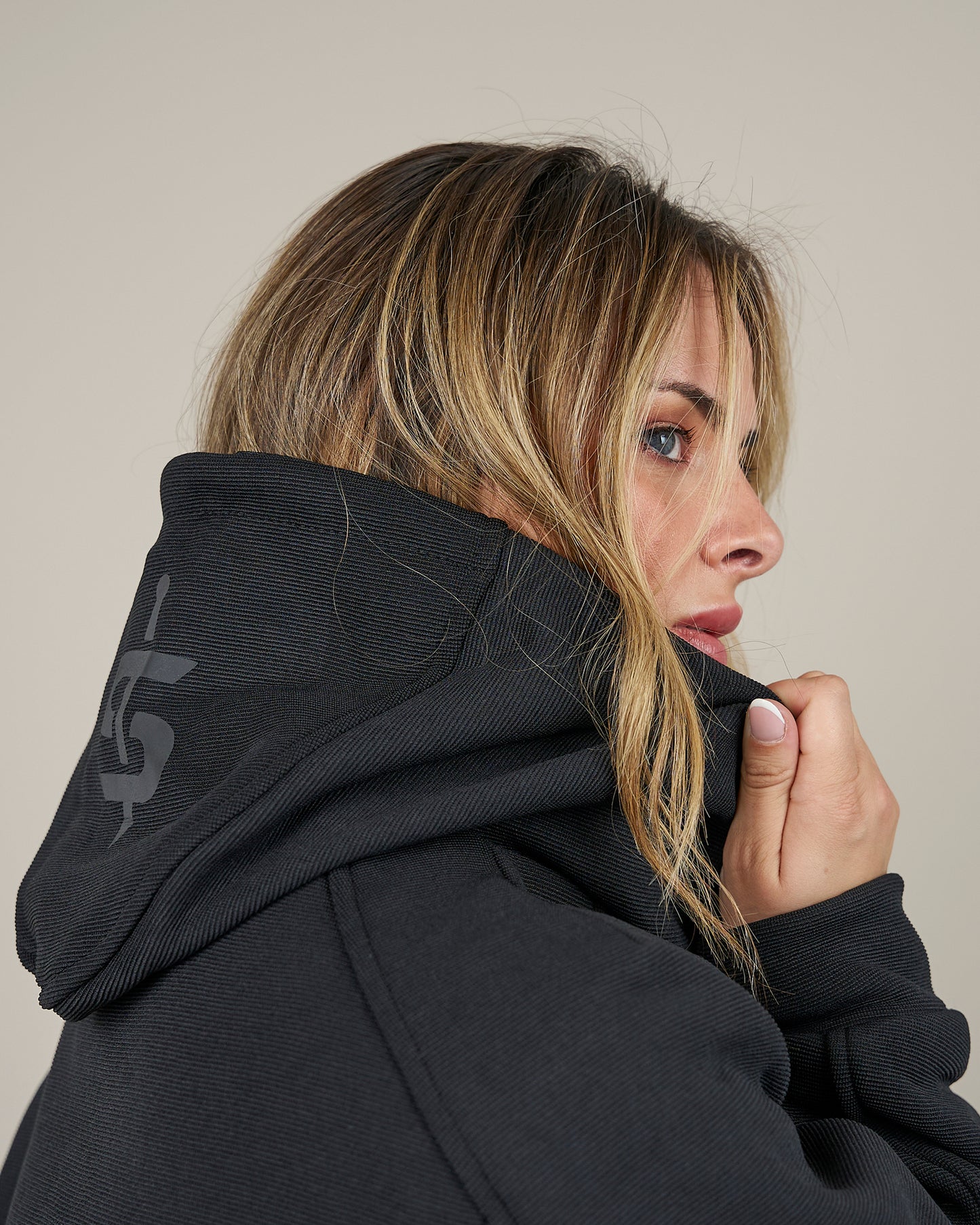 Blade Black Zip Up Ladies Motorcycle Hoodie