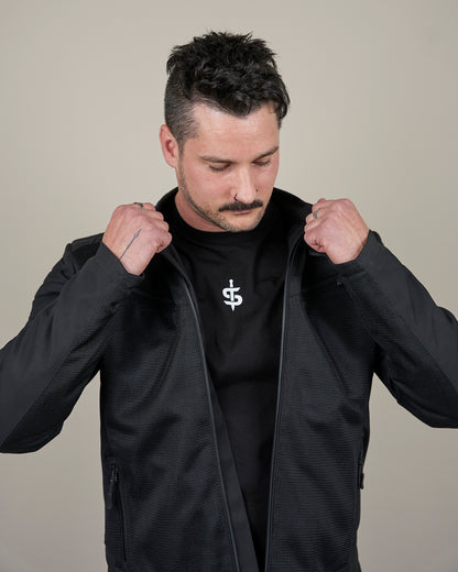 Cafe Air Lightweight Black Motorcycle Jacket