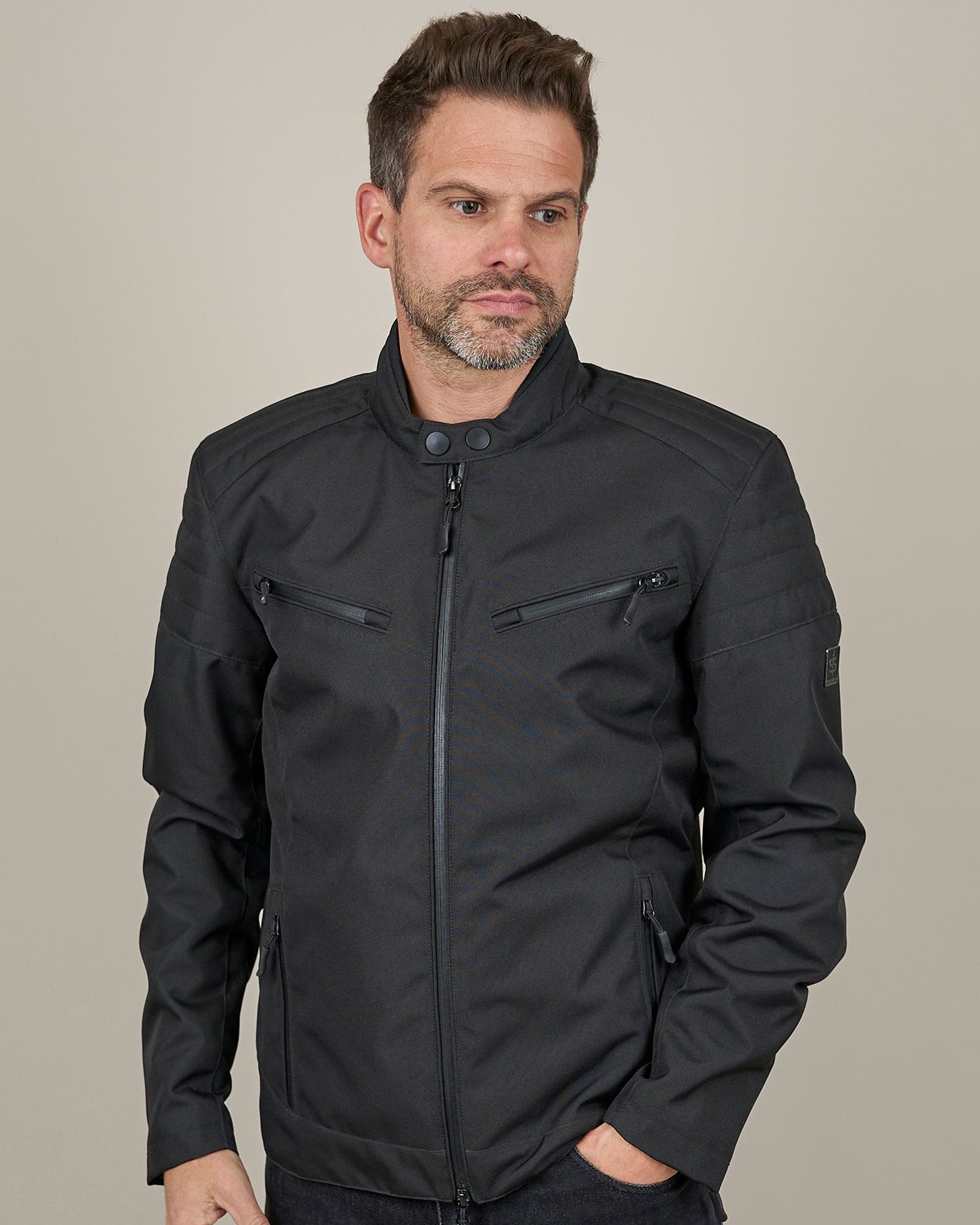 Café Flux Black Motorcycle Jacket – CE Armoured | Spada – Spada Café Flux Black Motorcycle Jacket – CE Armoured | Spada – Spada