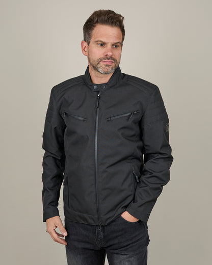 Cafe Flux Black Motorcycle Jacket