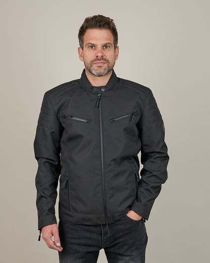 Cafe Flux Black Motorcycle Jacket