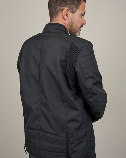 Cafe Flux Black Motorcycle Jacket