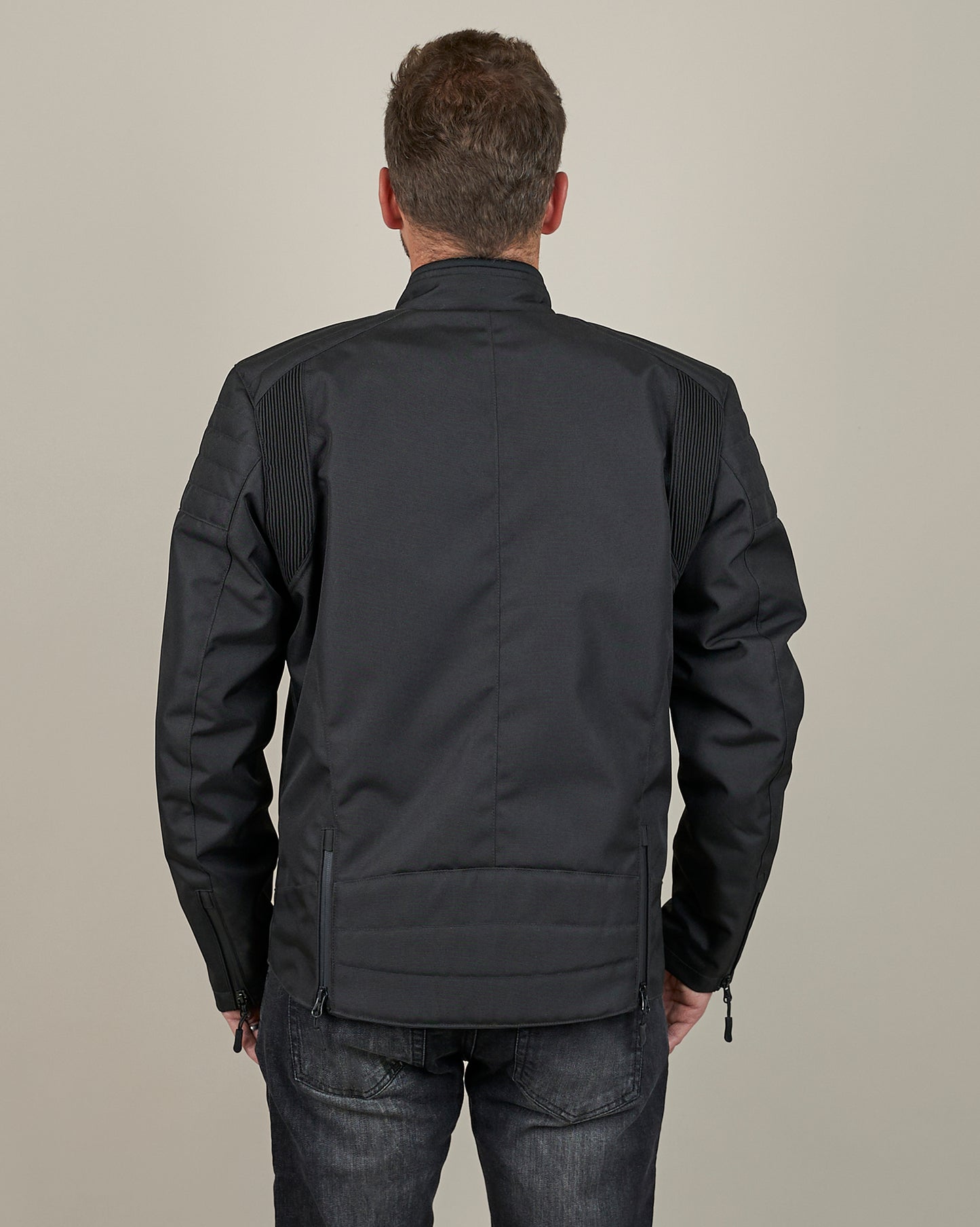 Cafe Flux Black Motorcycle Jacket
