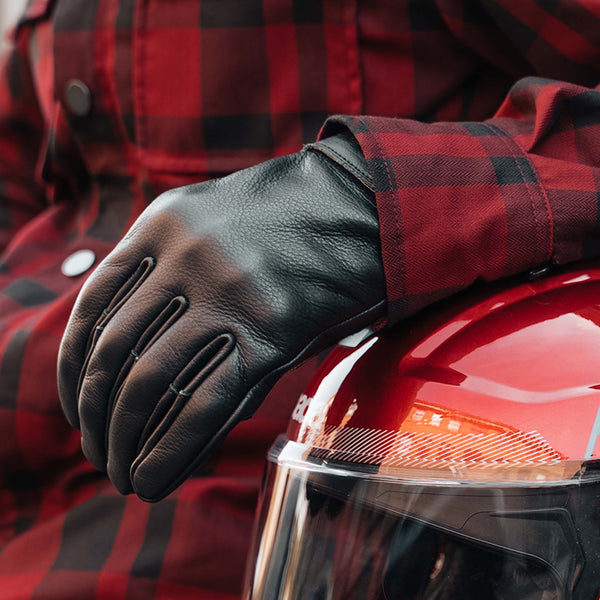 Clutch Black Motorcycle Gloves
