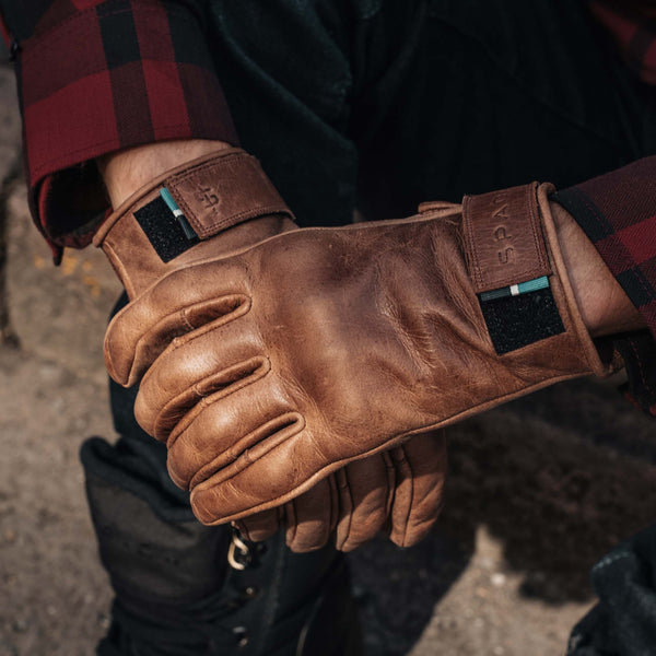 Clutch Cognac Brown Motorcycle Gloves