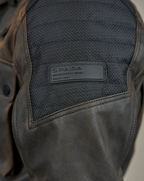 Crossguard Walnut Brown Waterproof Motorcycle Jacket