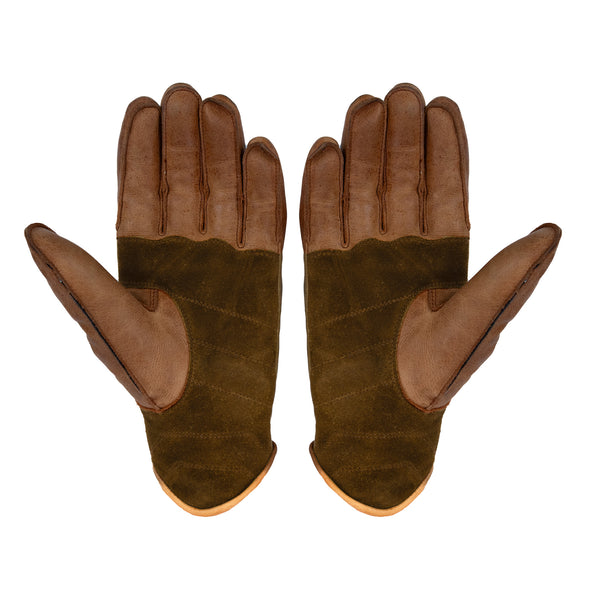 Clutch Cognac Brown Motorcycle Gloves