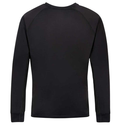 back of black baselayer shirt for men and women