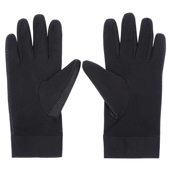 inside palm of black base layer motorcycle gloves