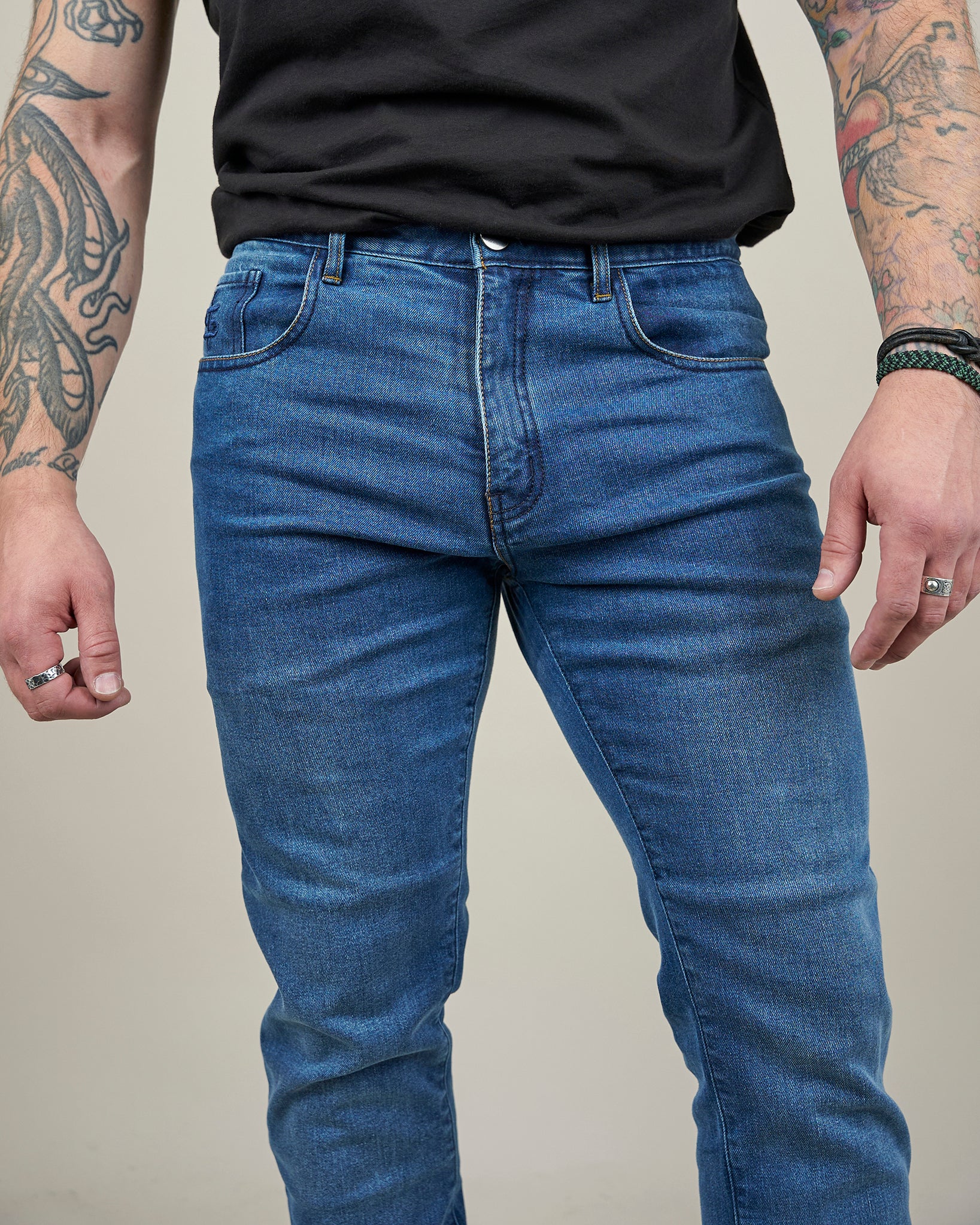 Spada Drifter Motorcycle Jeans – Washed Blue | CE Level AA Denim