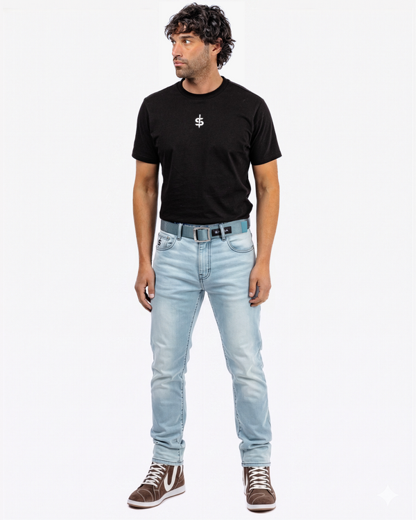 Drifter Mens Beach Blue Motorcycle Jeans