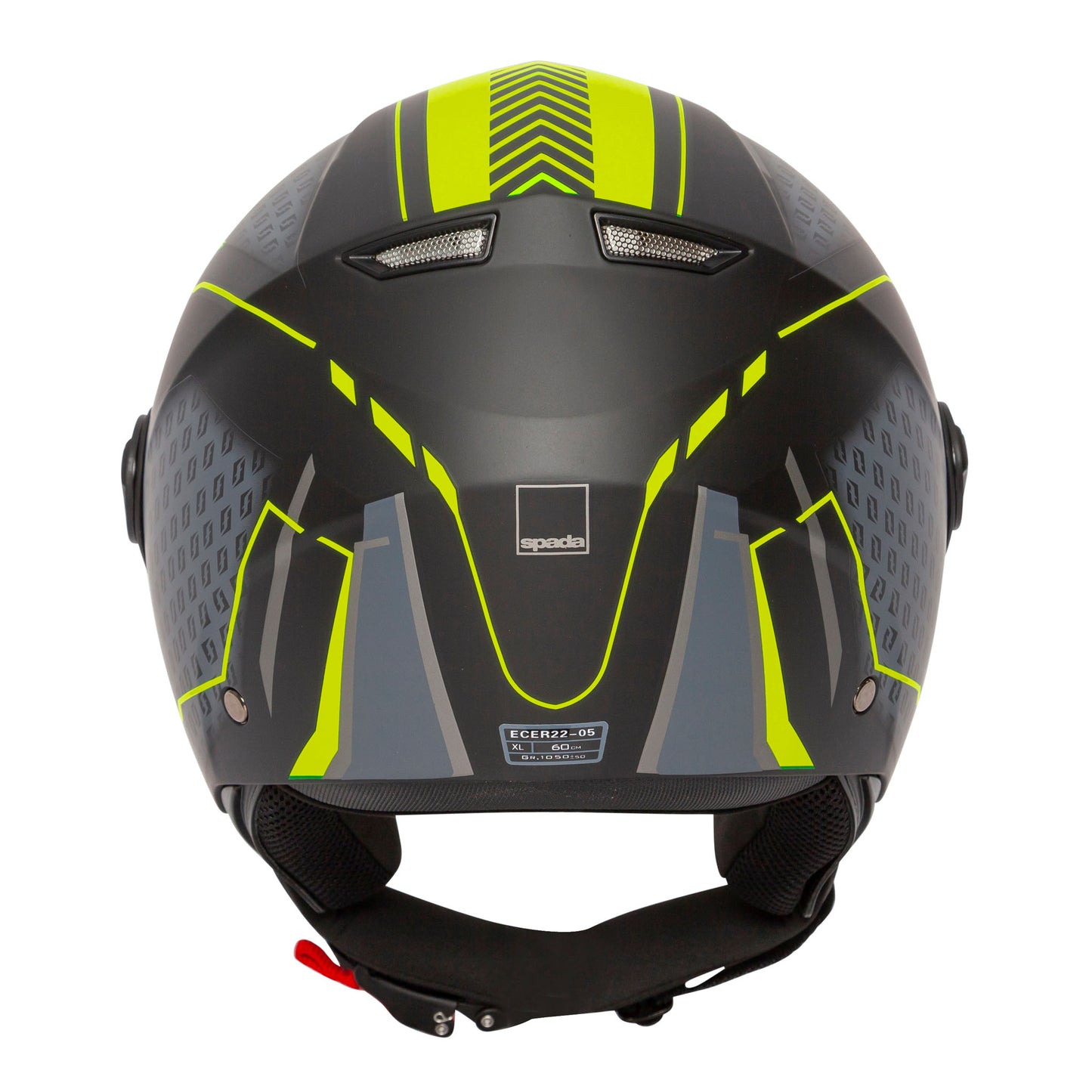 back of black and yellow motorbike helmet for men and women