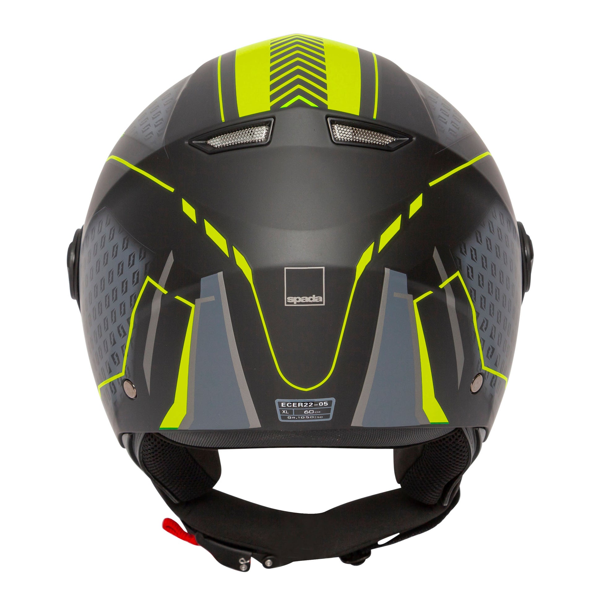 back of black and yellow motorbike helmet for men and women