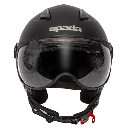 Hellion 06 Matt Black Open Face Motorcycle Helmet