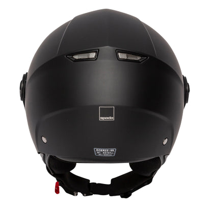 Hellion 06 Matt Black Open Face Motorcycle Helmet