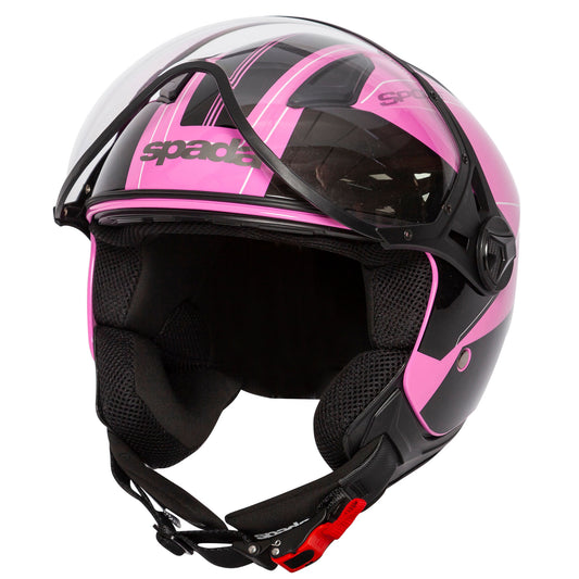 Hellion 06 Twist Pink Open Face Motorcycle Helmet