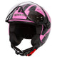 Hellion 06 Twist Pink Open Face Motorcycle Helmet