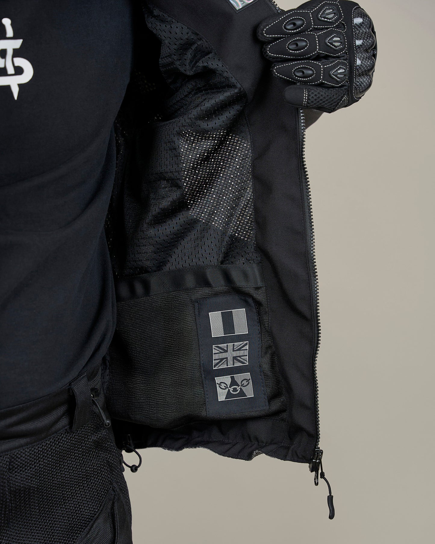 Hooded Air Black Motorcycle Jacket