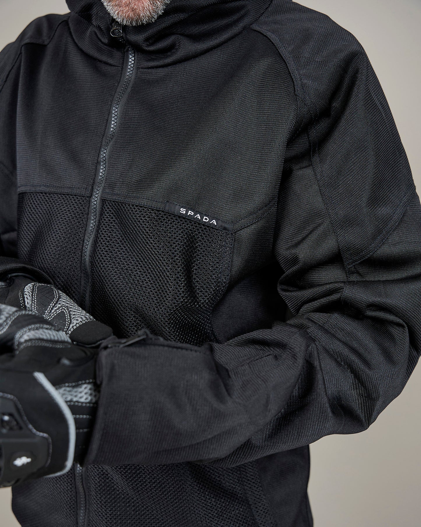 Hooded Air Black Motorcycle Jacket