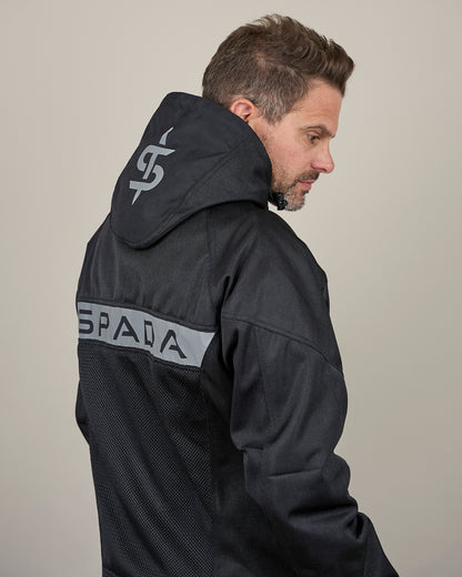 Hooded Air Black Motorcycle Jacket