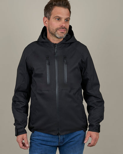 Joe Matt Black Waterproof Motorcycle Jacket