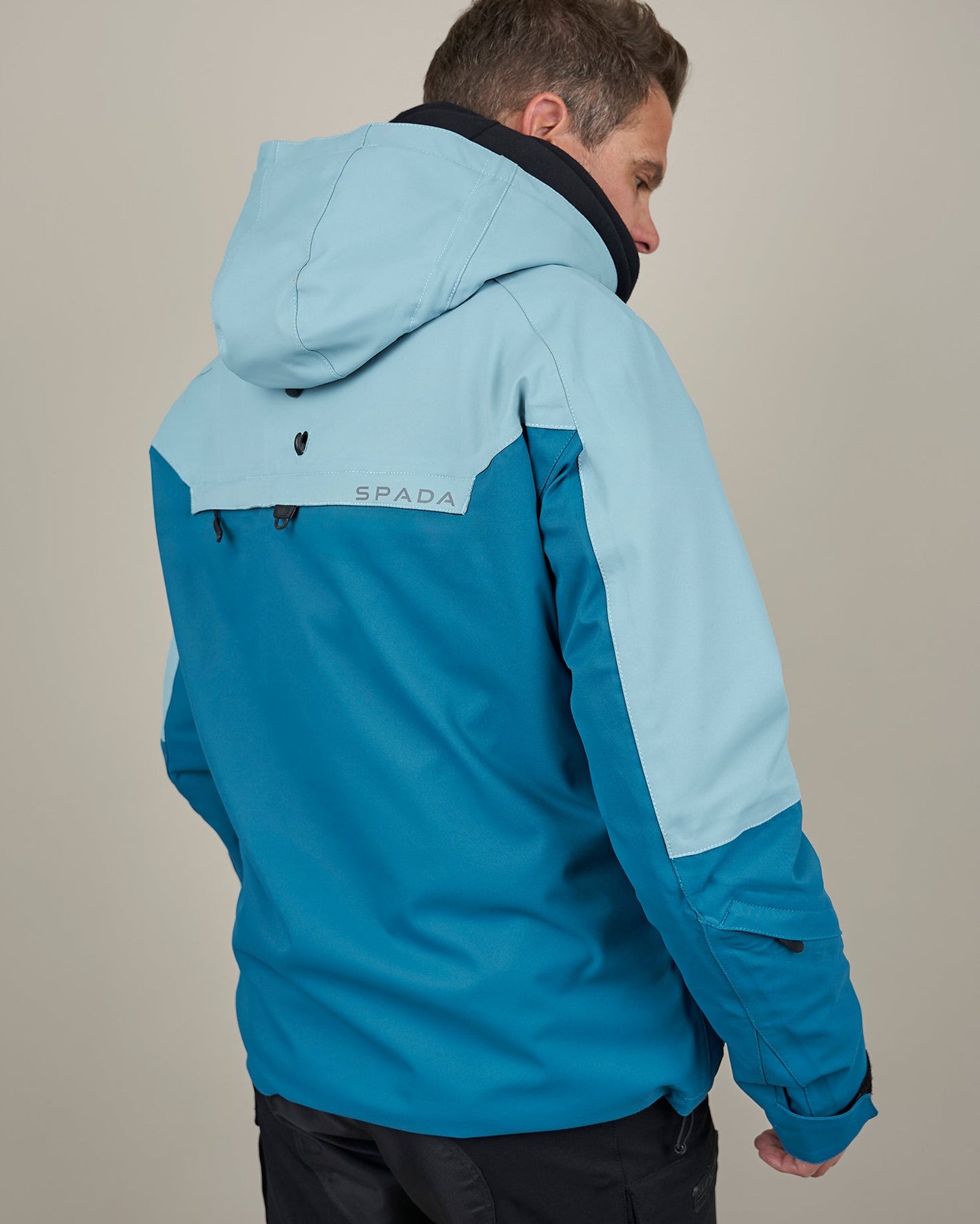 Joe Blue Smoke & Coral Blue Waterproof Motorcycle Jacket