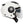 side profile of white open face motorbike helmet with large clear visor