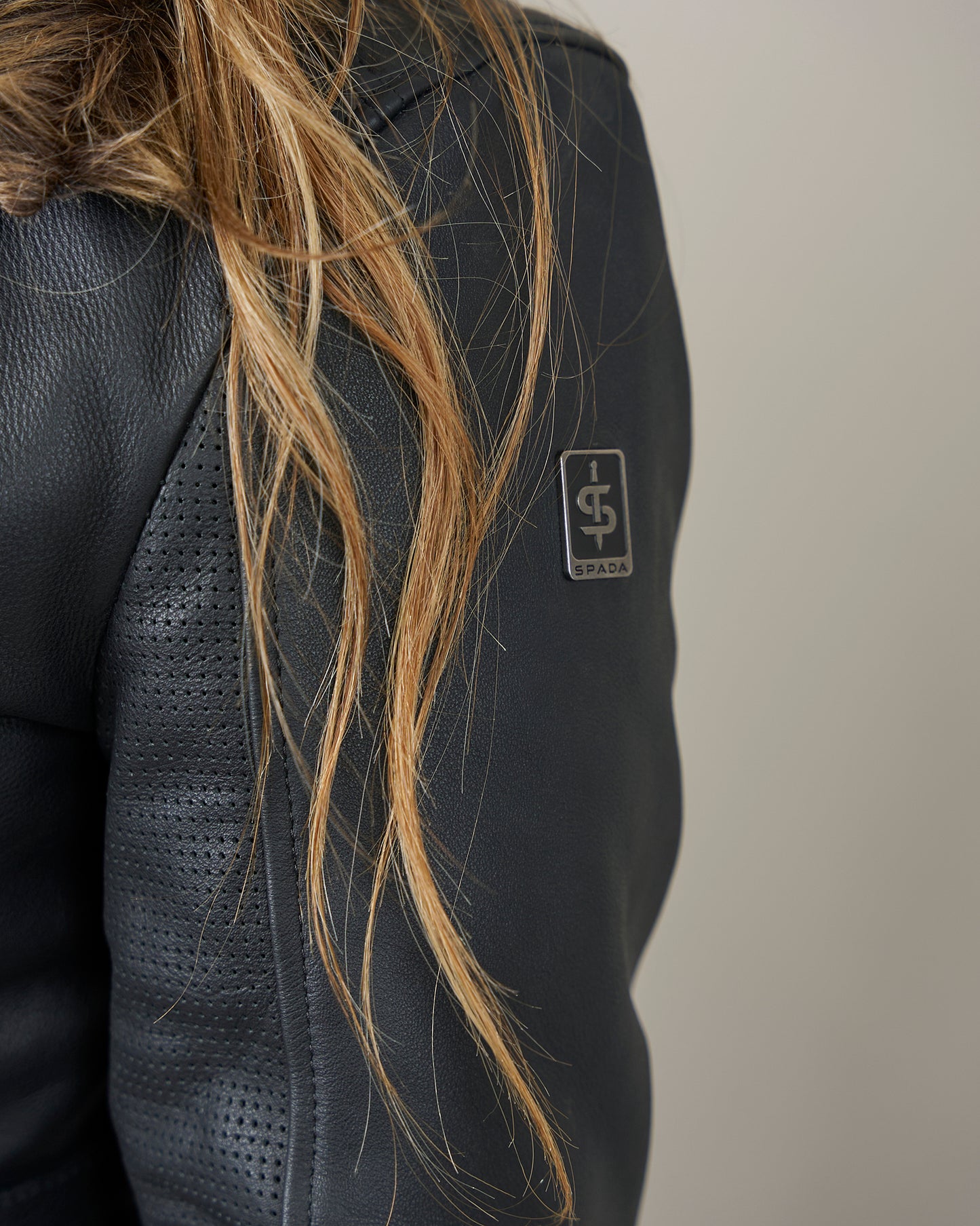 Lancer Ladies Black Leather Motorcycle Jacket