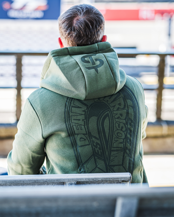 Dean Harrison DH2 Zip Hoodie Olive Green