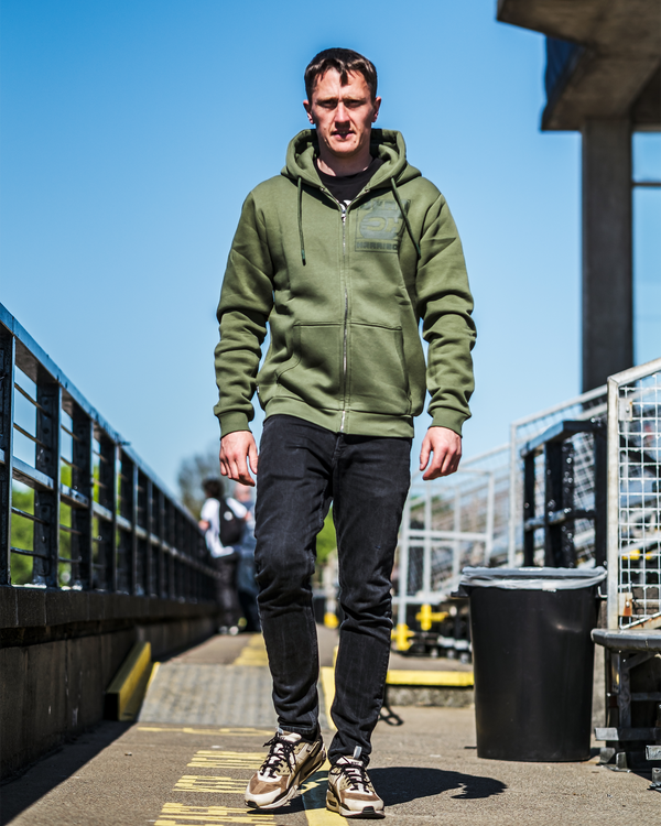 Dean Harrison DH2 Zip Hoodie Olive Green