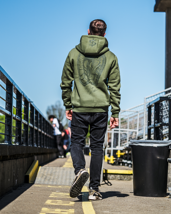 Dean Harrison DH2 Zip Hoodie Olive Green