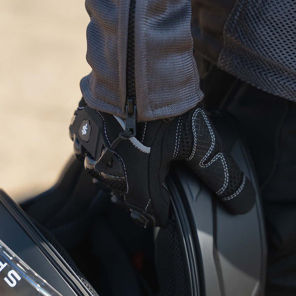 MX-Air Rev.2 Black Textile Motorcycle Gloves