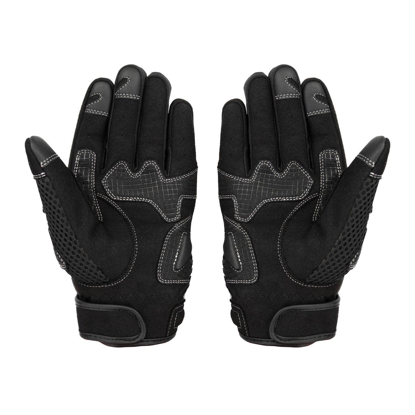 MX-Air Rev.2 Black Textile Motorcycle Gloves
