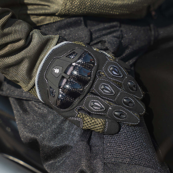 MX-Air Rev.2 Olive Green Motorcycle Gloves