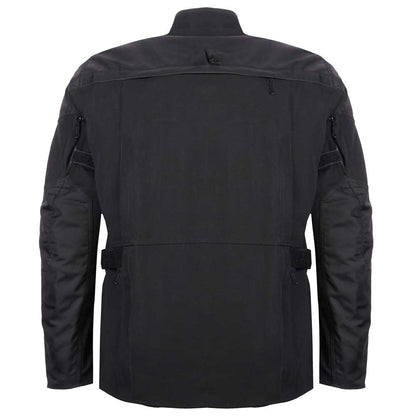 back of black motorcycle jacket for men