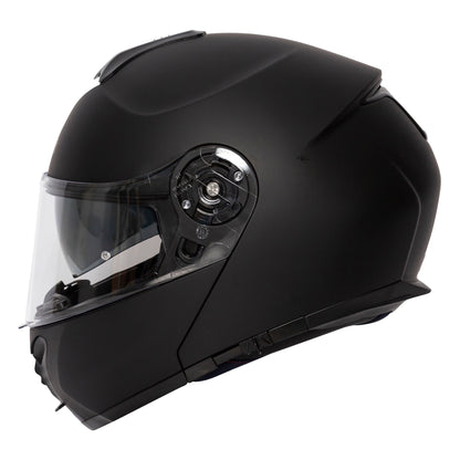 Orion Matt Black Flip Up Motorcycle Helmet - XS