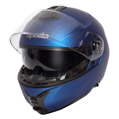 Orion Matt Blue Flip Up Motorcycle Helmet