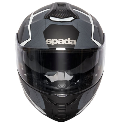 Orion Slate Matt Black & Silver Flip Up Motorcycle Helmet