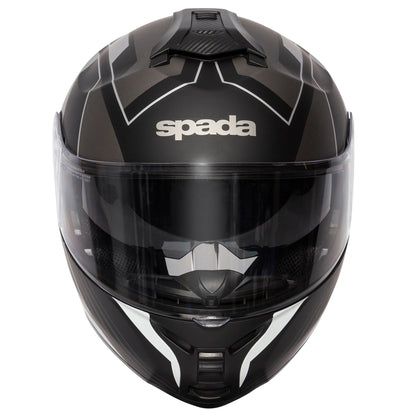 Orion Whip Matt Black & Silver Flip Up Motorcycle Helmet