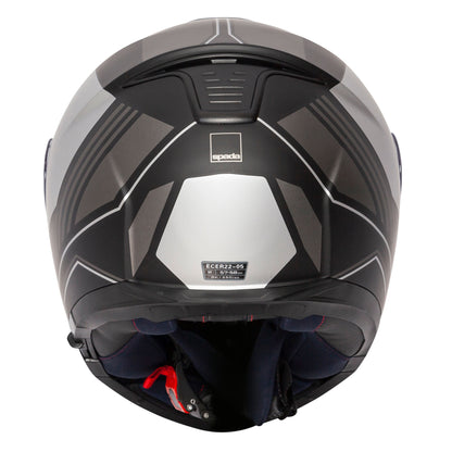 Orion Whip Matt Black & Silver Flip Up Motorcycle Helmet
