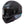 side view of black and blue flip up motorbike helmet