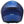 back of matt blue spada flip up motorbike helmet