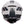 back of white and grey flip up motorbike helmet with spada black logo