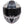 front of white and black grey flip up motorbike helmet