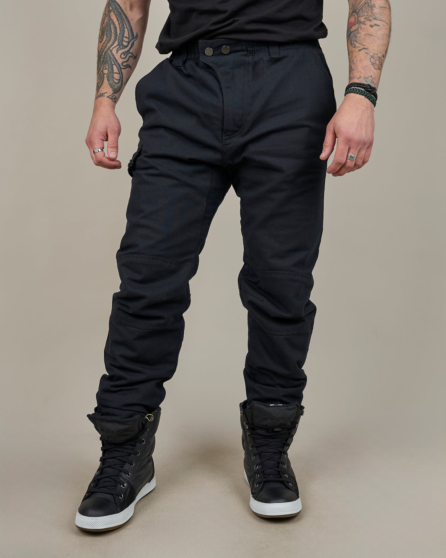 Pilot Black Motorcycle Trousers